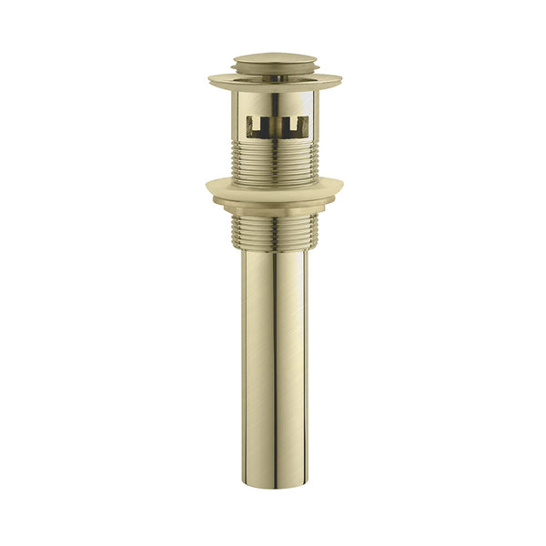 Pop Up Drain With Overflow Brushed Brass (Gold)