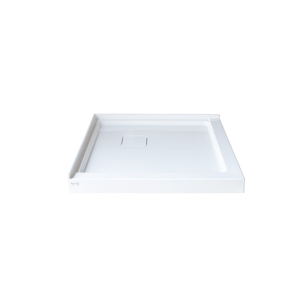 36"x 36" corner installation (left  or right) smooth shower base