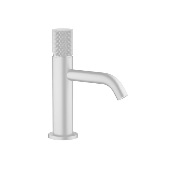 Matte White Industrial Basin Faucet
