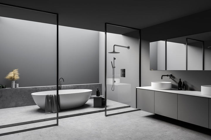 2-function faucet. Rain head, hand shower, durable. Multiple finishes.