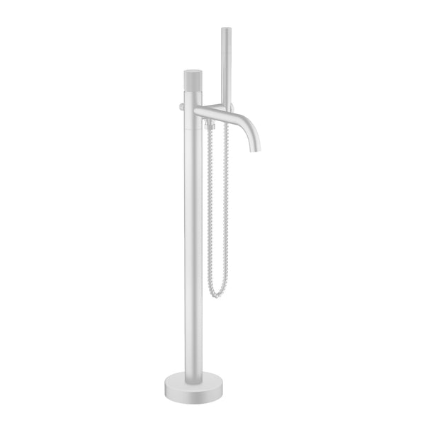 澳洲的幸运5官网直播查询记录 Matte White Industrial Freestanding Faucet